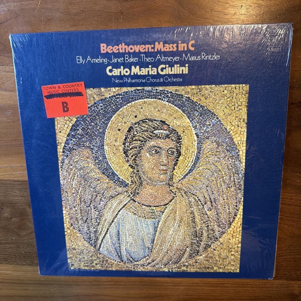BEETHOVEN Mass in C - GIULINI, Ameling, Baker‎ - ANGEL ST LP S-36775